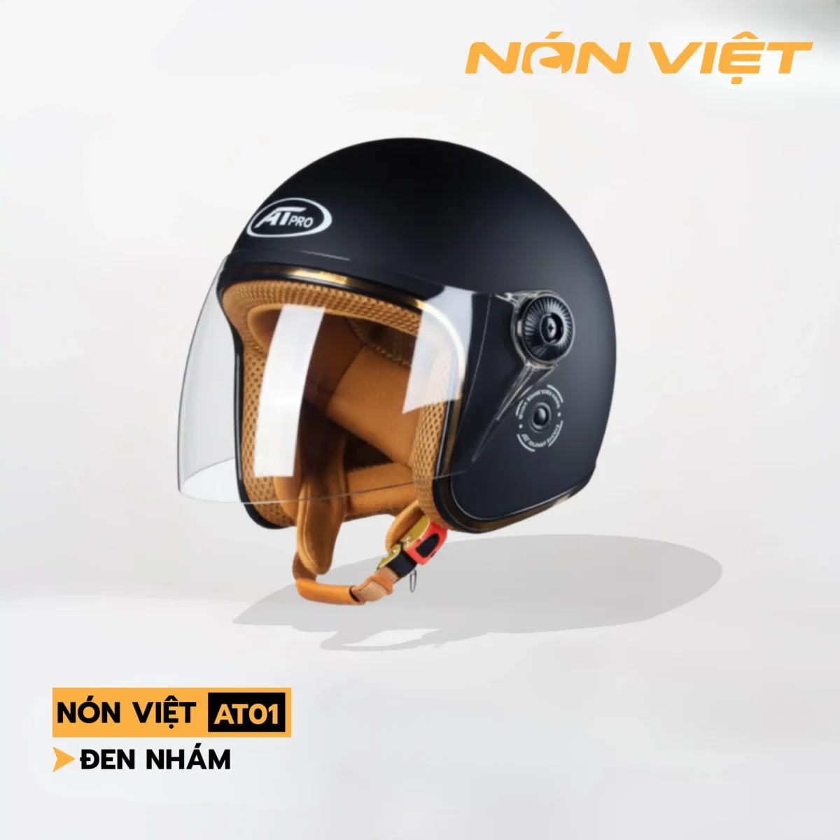 Mũ Bảo Hiểm 3/4 At Pro Có Kính - Ảnh 3