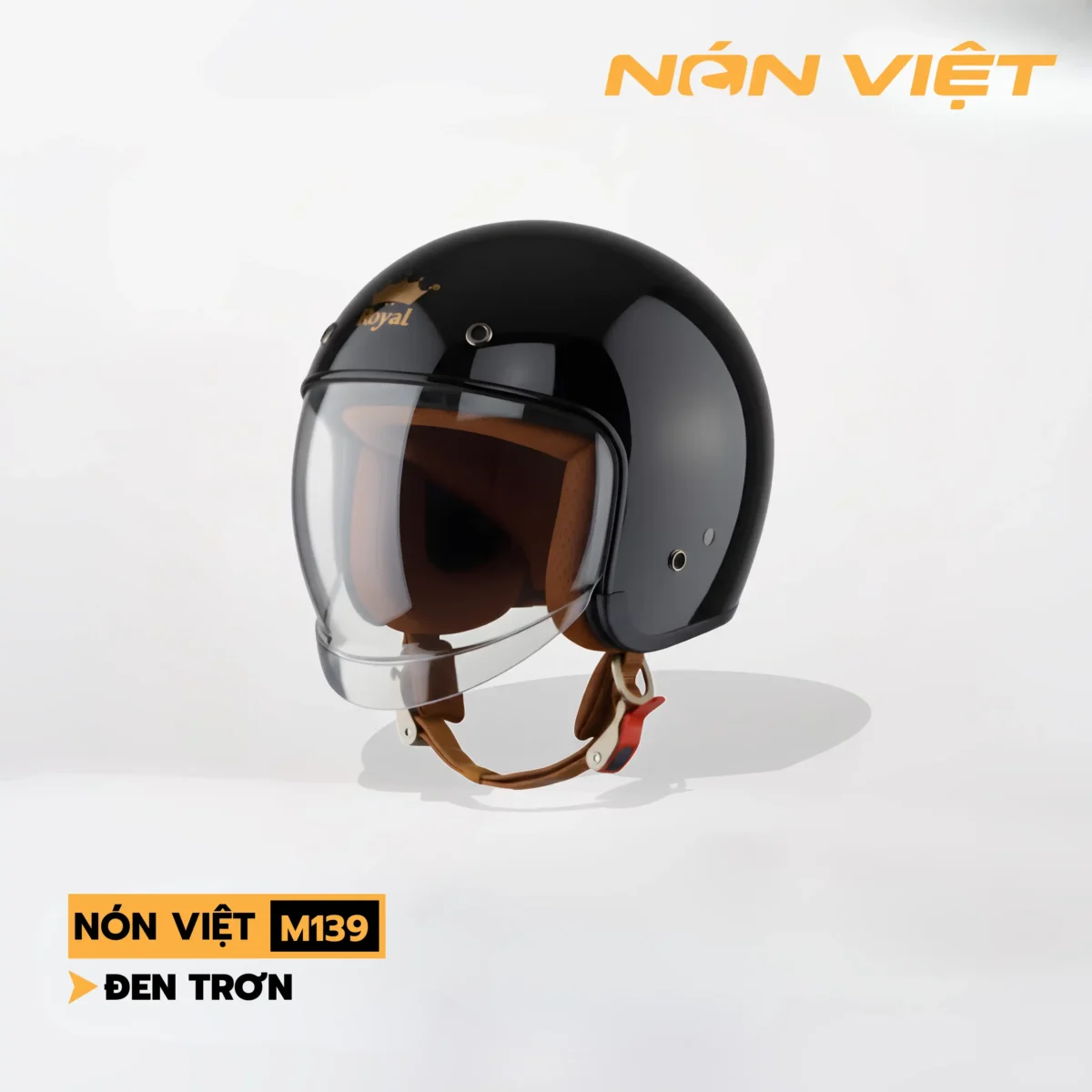 Mũ Bảo Hiểm 3/4 Có Kính Ẩn Royal Chính Hãng - Ảnh 5