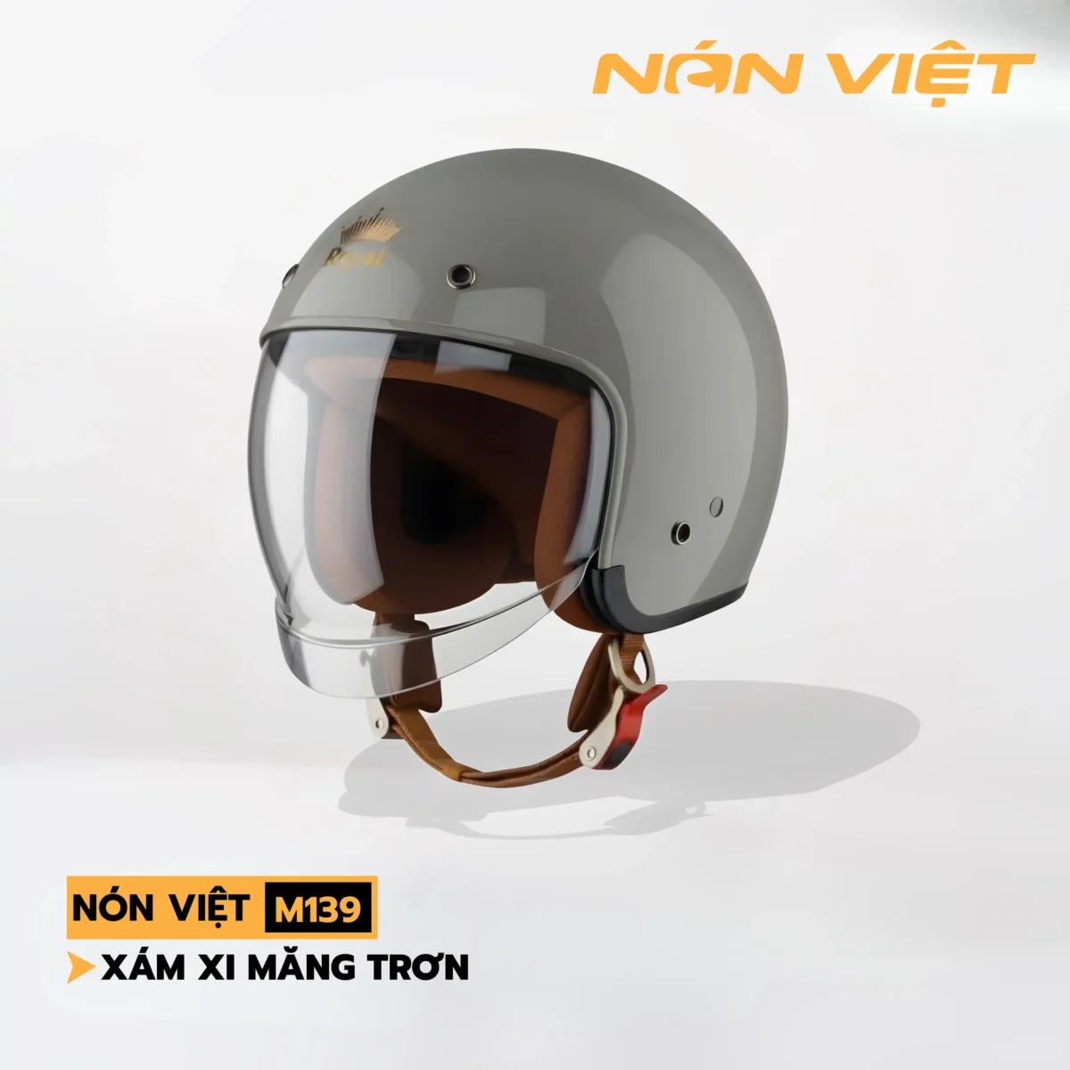 Mũ Bảo Hiểm 3/4 Có Kính Ẩn Royal Chính Hãng - Ảnh 2