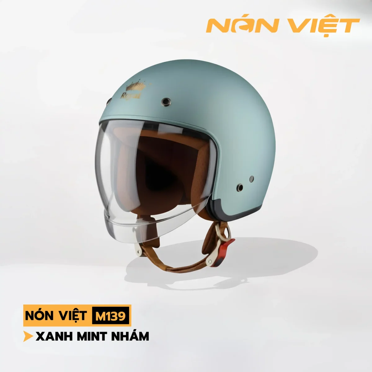 Mũ Bảo Hiểm 3/4 Có Kính Ẩn Royal Chính Hãng - Ảnh 9