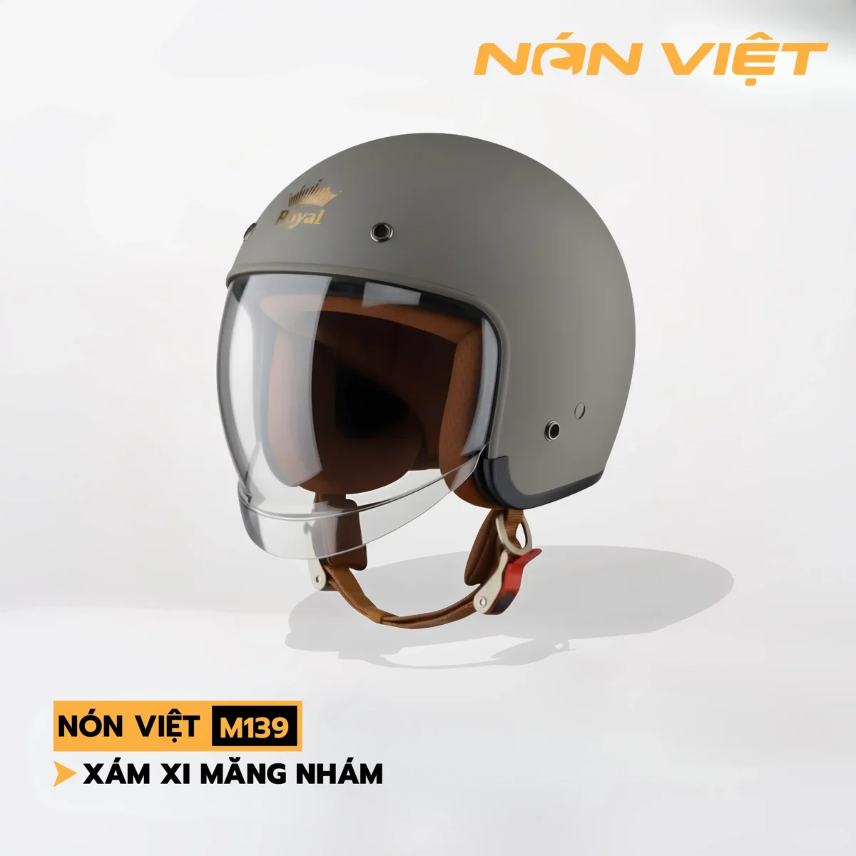 Mũ Bảo Hiểm 3/4 Có Kính Ẩn Royal Chính Hãng - Ảnh 8