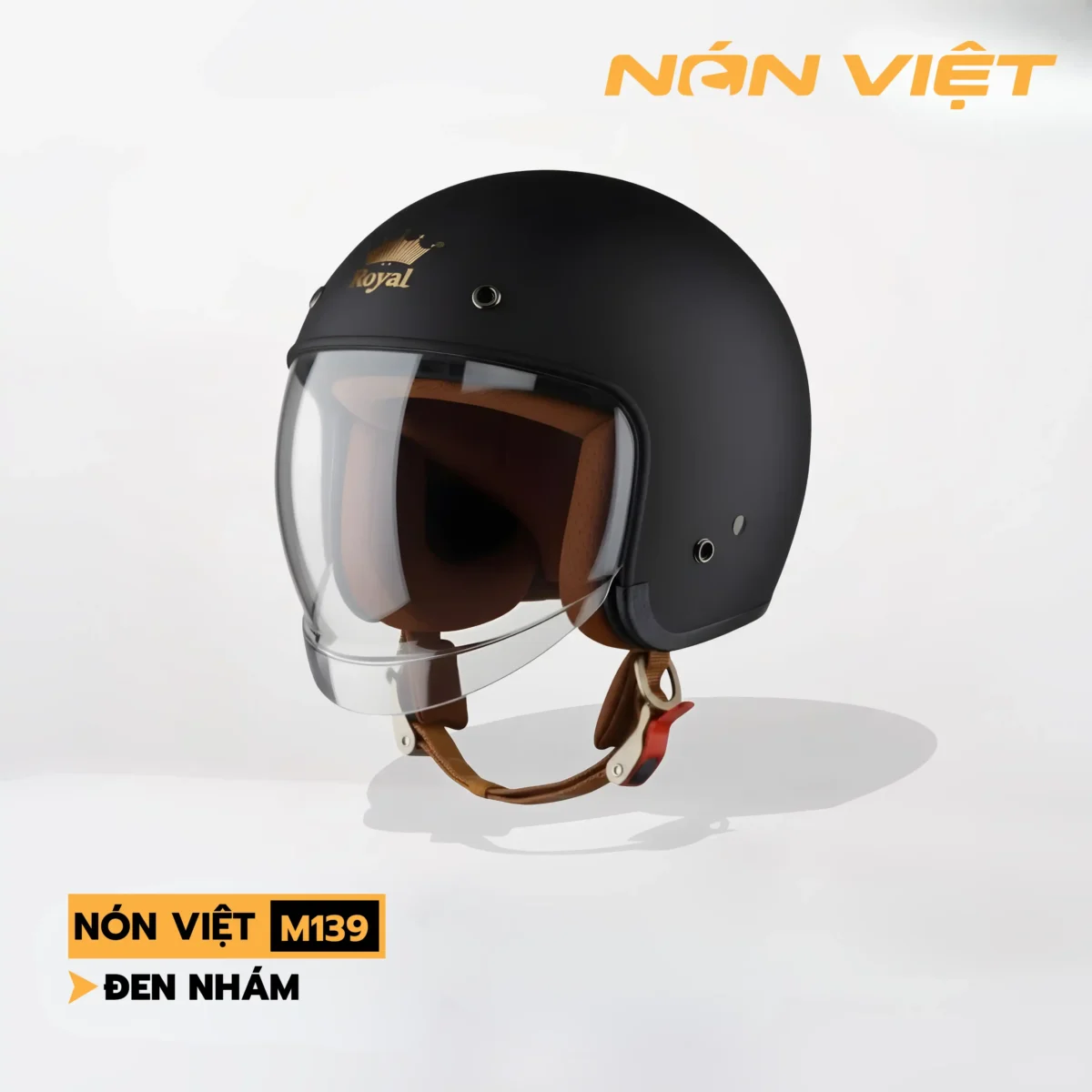 Mũ Bảo Hiểm 3/4 Có Kính Ẩn Royal Chính Hãng - Ảnh 7