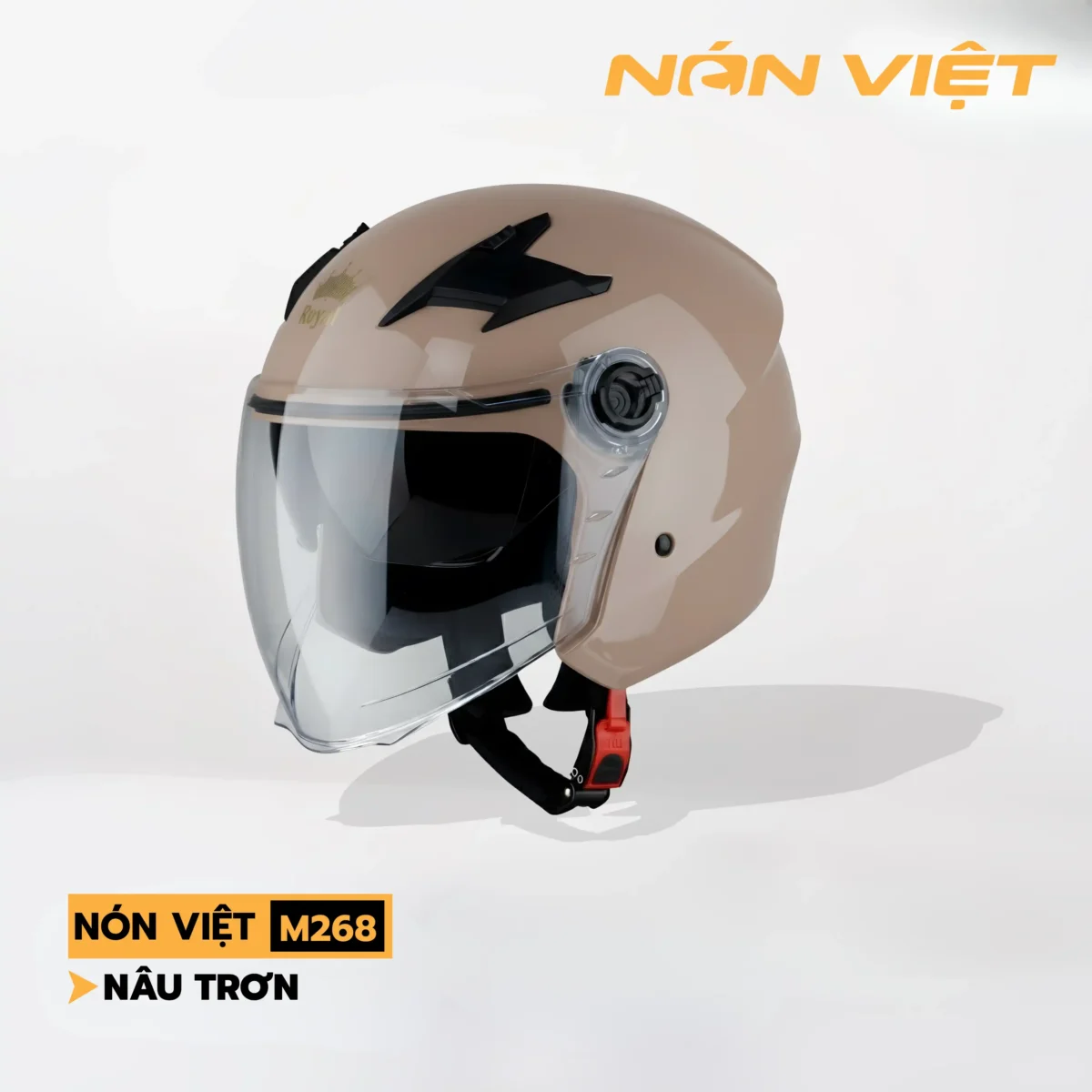 Mũ Bảo Hiểm 3/4 Có Kính M268 Royal Chính Hãng - Ảnh 5