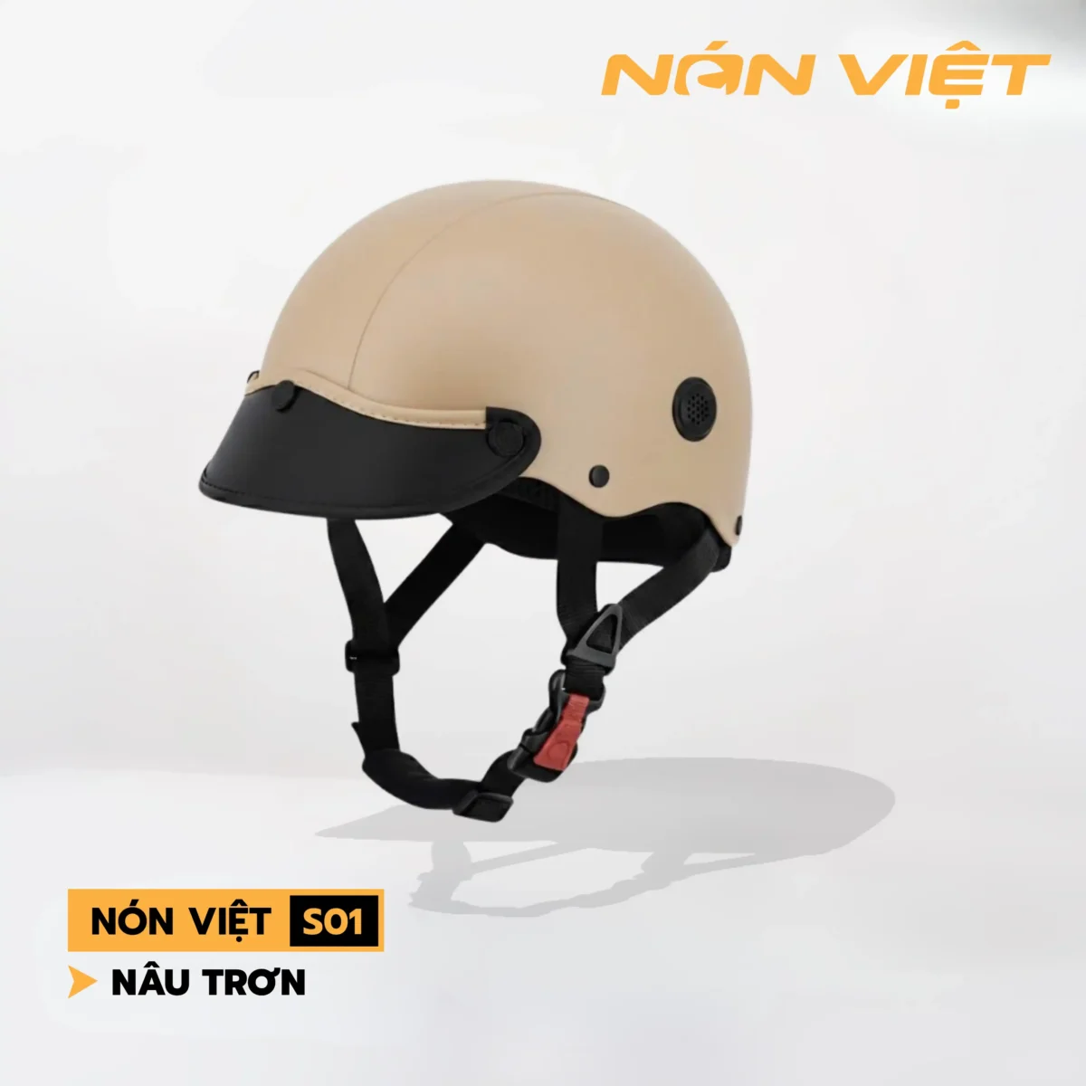Mũ Bảo Hiểm Nửa Đầu Trơn - Ảnh 10