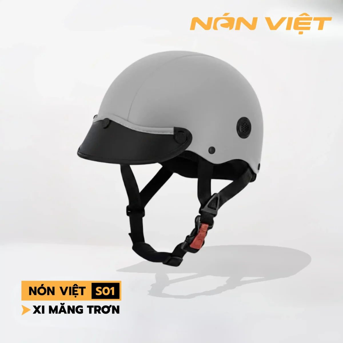 Mũ Bảo Hiểm Nửa Đầu Trơn - Ảnh 2