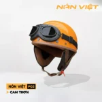 MŨ BẢO HIỂM PHI CÔNG NỬA ĐẦU CÓ ỐP TAI CAO CẤP - Ảnh 5