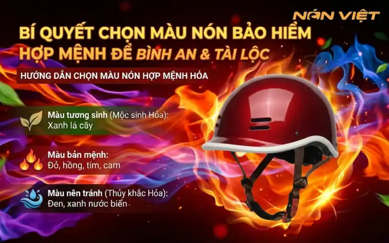 Chọn Màu Nón Bảo Hiểm Hợp Mệnh Hỏa