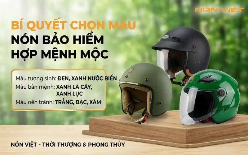 Chọn Màu Nón Bảo Hiểm Hợp Mệnh Mộc