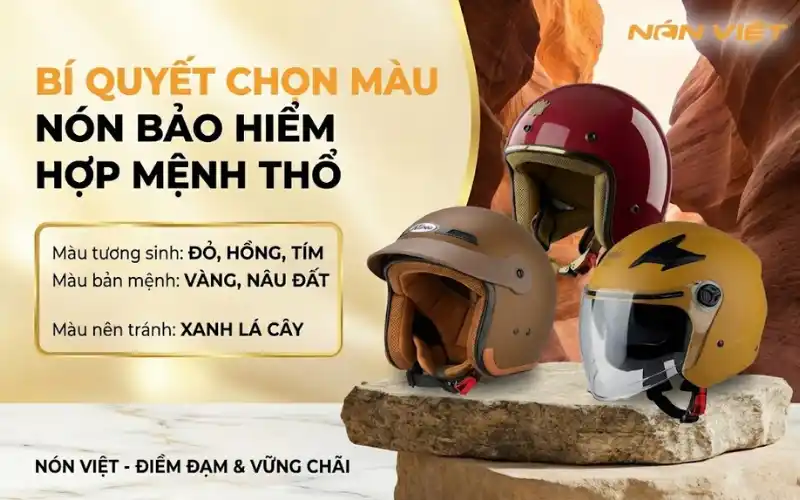 Chọn Màu Nón Bảo Hiểm Hợp Mệnh Thổ