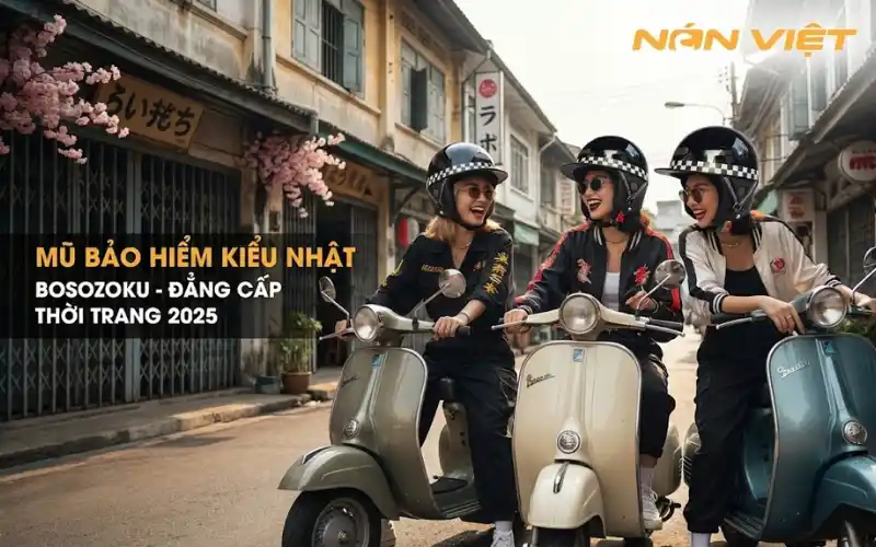 Mũ Bảo Hiểm Kiểu Nhật Bosozoku