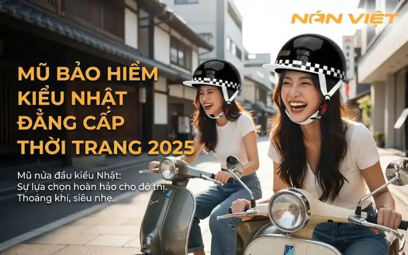 Mũ Hiểm Nửa Đầu Kiểu Nhật