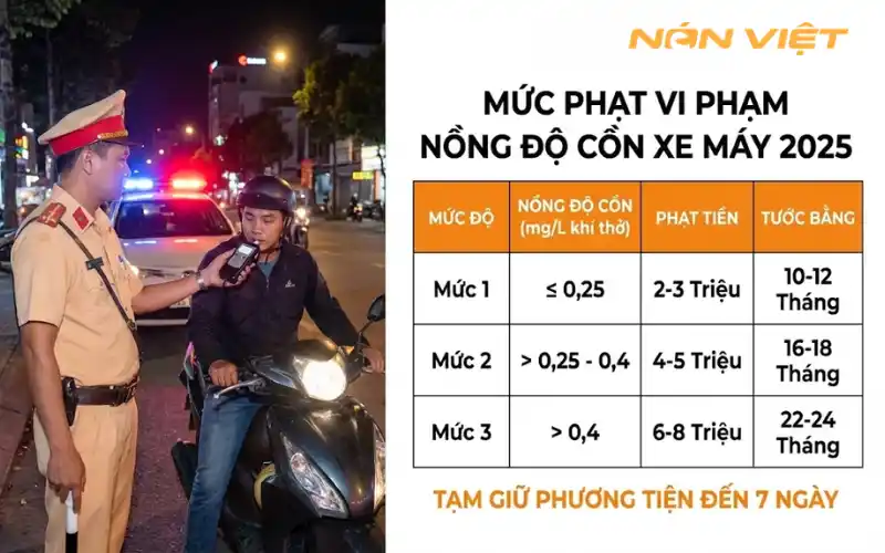 Mức Phạt Nghiêm Khắc Khi Điều Khiển Xe Có Nồng Độ Cồn