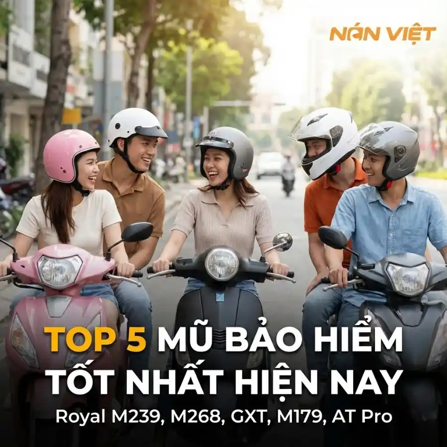 Top 5 Mũ Bảo Hiểm Tốt Nhất Hiện Nay