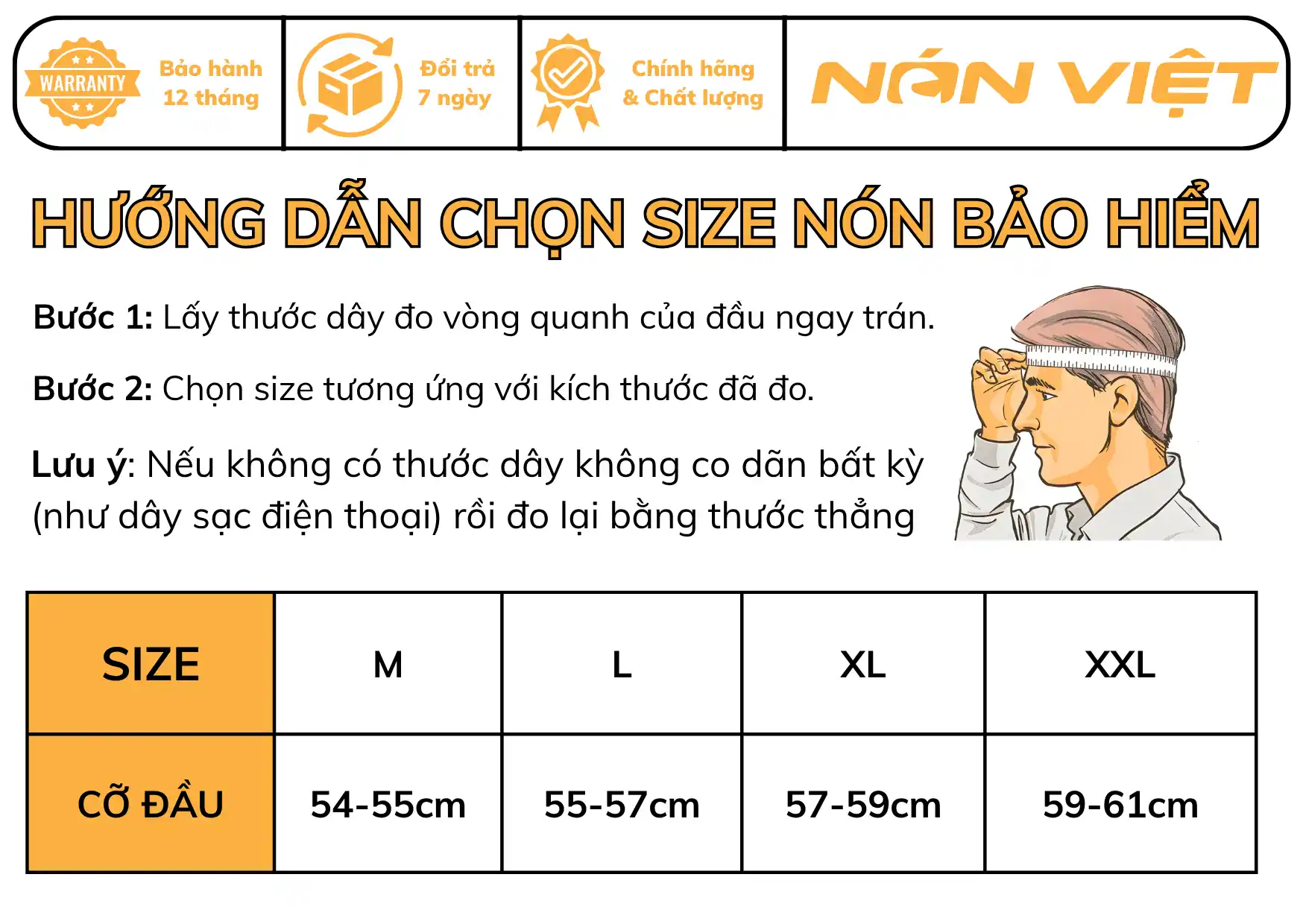 Cách Lựa Chọn Nón Bảo Hiểm Phù Hợp &Amp; Bảng Size Chuẩn 2025 2 Cách Lựa Chọn Nón Bảo Hiểm Phù Hợp